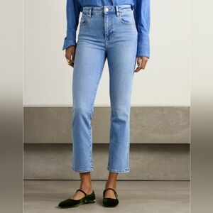 FRAME Le Crop Mini Boot Light Wash Mid Rise Denim Jeans Size 27